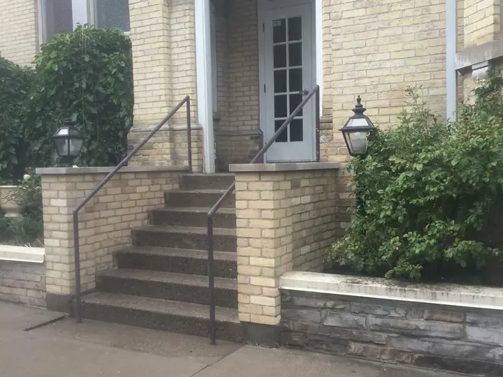 After: historic building front