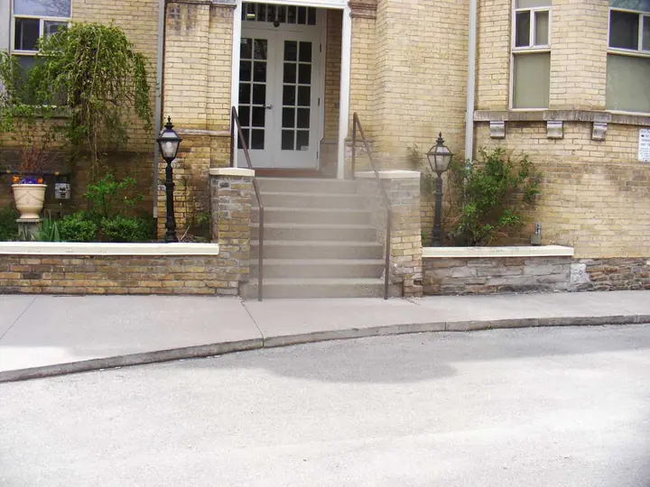 Before: historic building front
